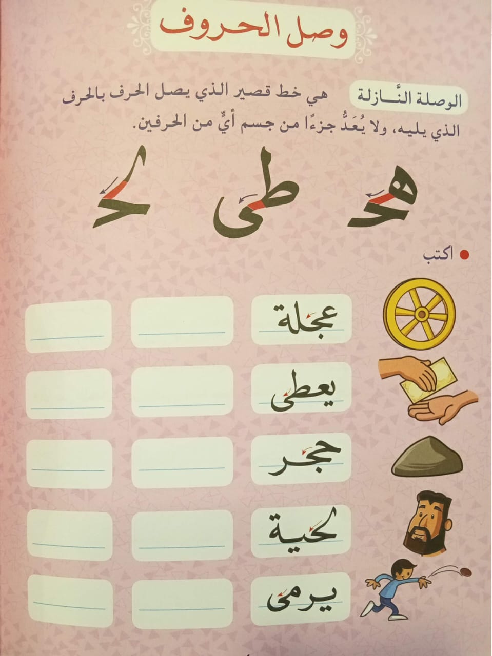 أشكال وصل الحروف - خط النسخ 3 - سلسلة حسن خطك