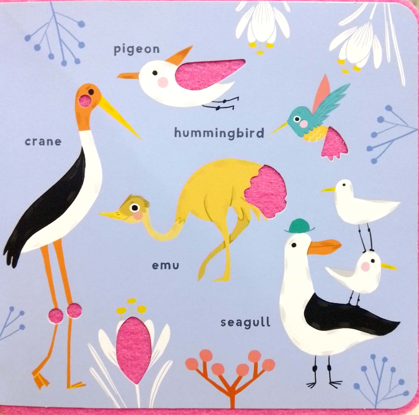 Soft to Touch Words: Wild Animals - Board Book