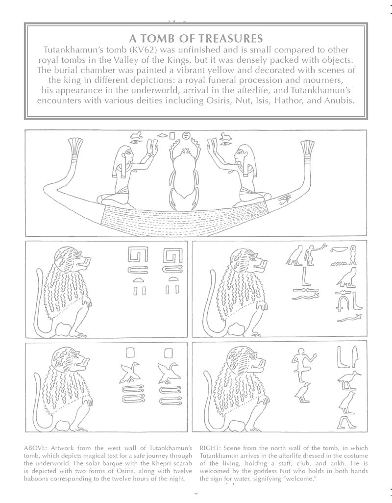 Tutankhamun : An Artist's Coloring Book