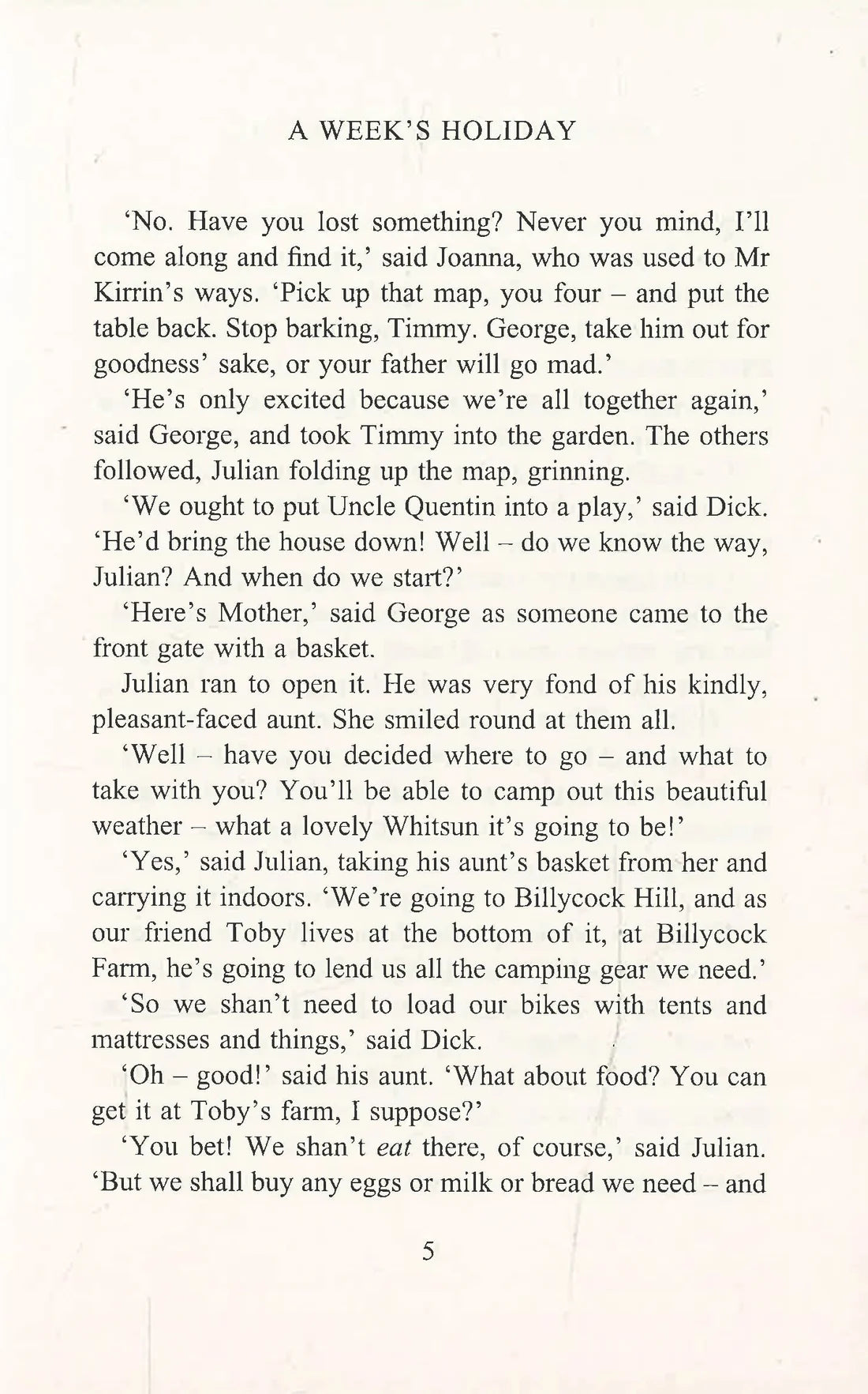 The Famous Five - Five Go to Billycock Hill