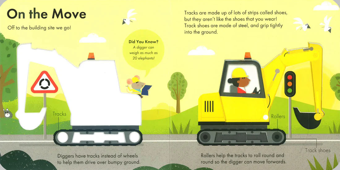 How It Works: Digger - Board book