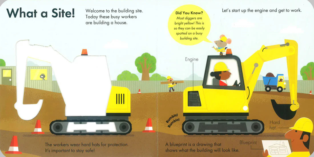 How It Works: Digger - Board book