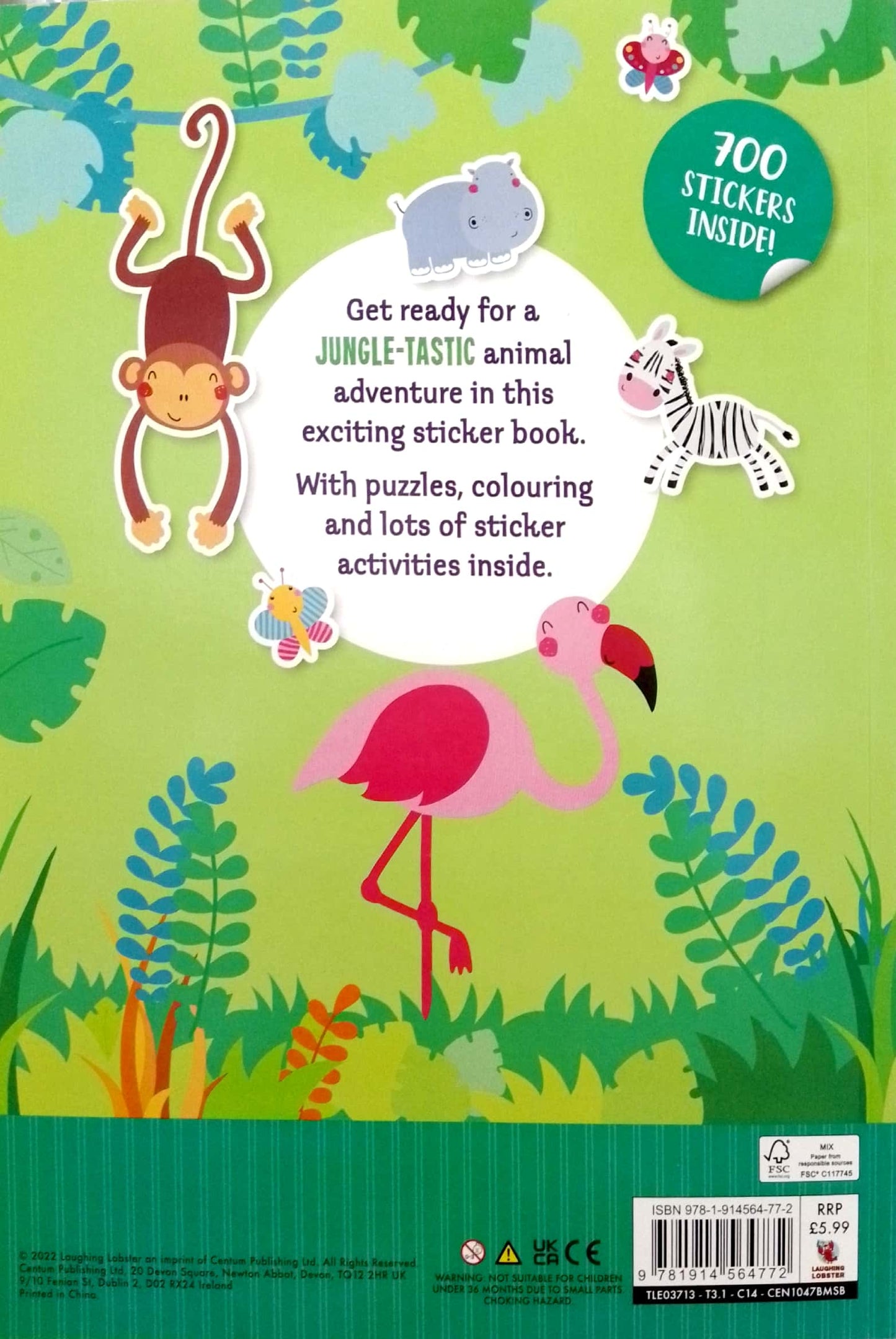 Jungle Animal Go Wild - 700 stickers