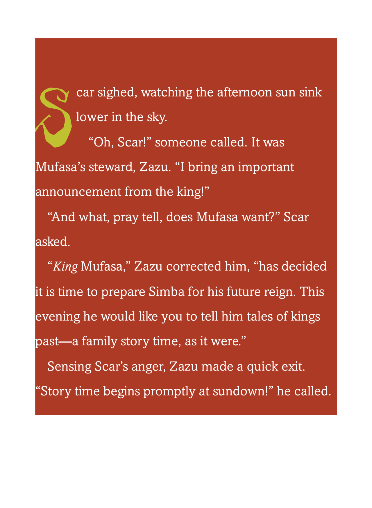 Disney Villains: Scar - A Dark and Scary Night