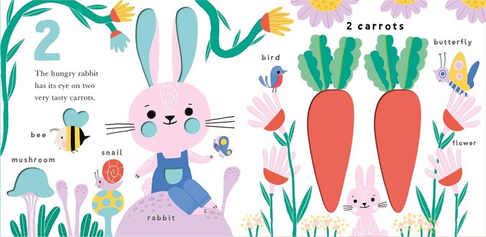 Soft to Touch Words: 1 2 3 - Board Book