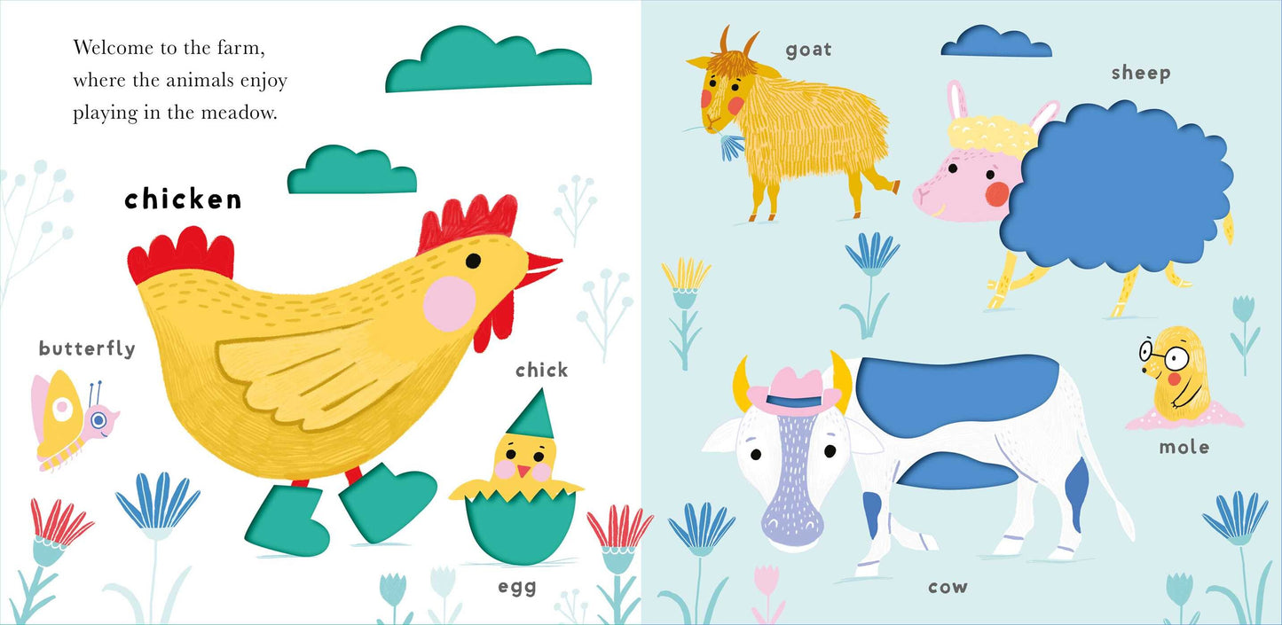 Soft to Touch Words: Farm - Board Book