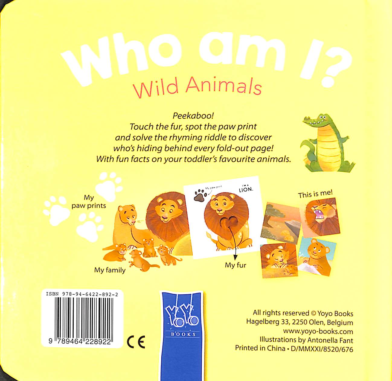 Wild Animals - Who Am I? - Board Book