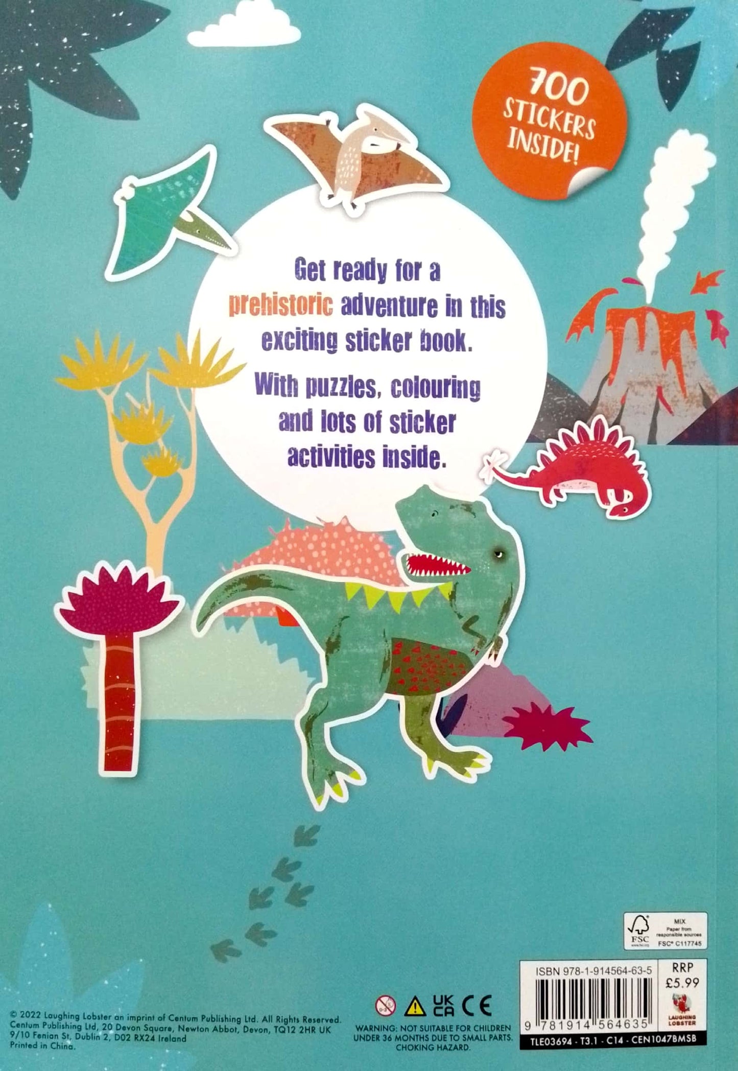 Dinosaur Adventure - 700 stickers