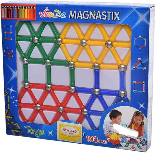 تركيبات مغناطيسية - 103 قطعة Magnastix Magnetic sticks