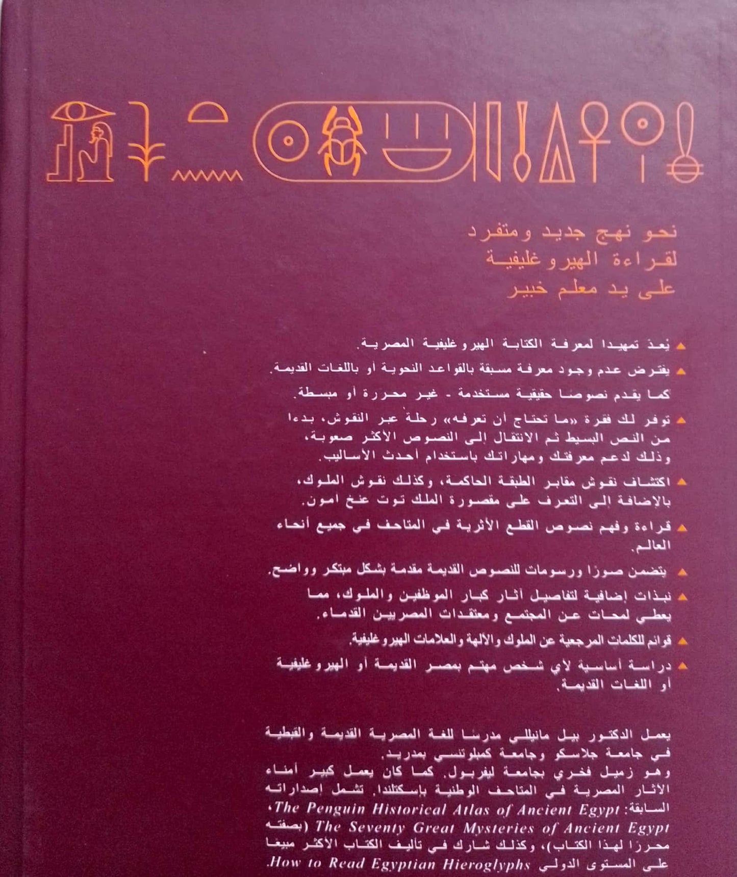 الهيروغليفية المصرية للمبتدئين - غلاف مُقوّى