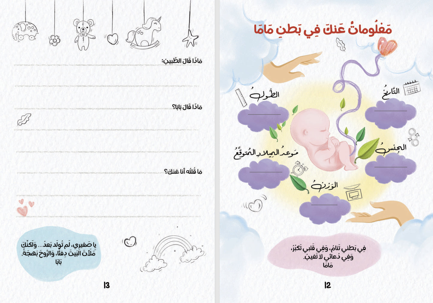 أجمل حكاية: مذكرات للأم والأب للجنين والطفل في عامه الأول)