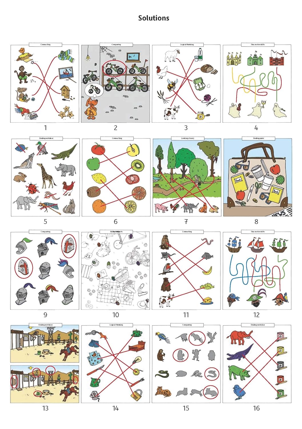 Preschool Block, comparing, connecting, finding errors - 4 years