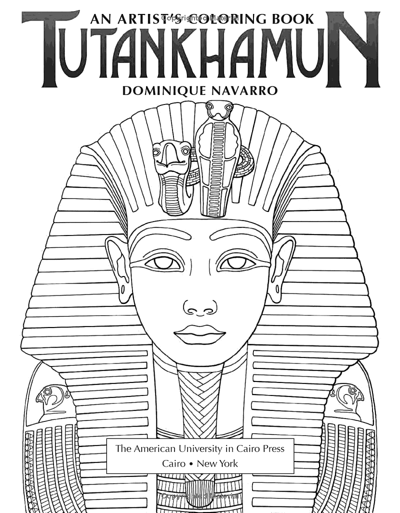 Tutankhamun  : An Artist's Coloring Book
