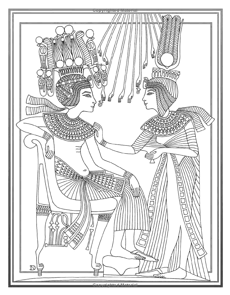 Tutankhamun  : An Artist's Coloring Book