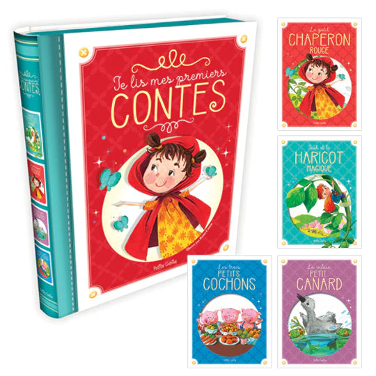 Je lis mes premiers contes - 4 books - box