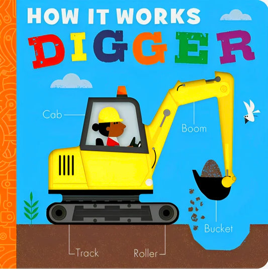 How It Works: Digger - Board book