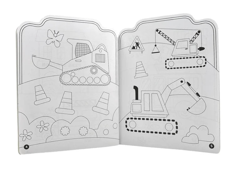 My Favourite Trucks and Diggers - Colouring Books