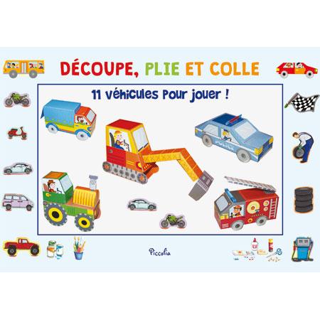 11 Vehicules Pour Jouer - Decoupe, Plie Et Colle