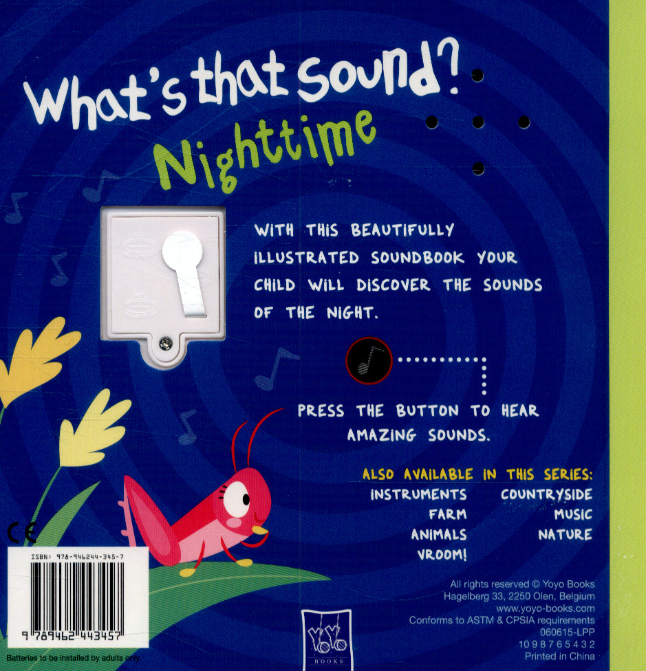 What's that Sound: Night Time - Board Book