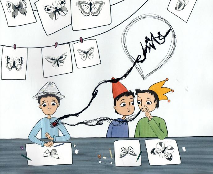 الكلمات ذات الخيوط السوداء - غلاف مقوى