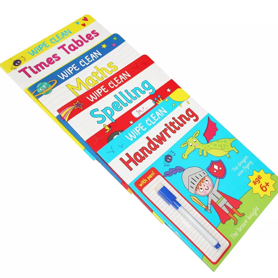 Learn with Me - Wipe Clean - 4 Books