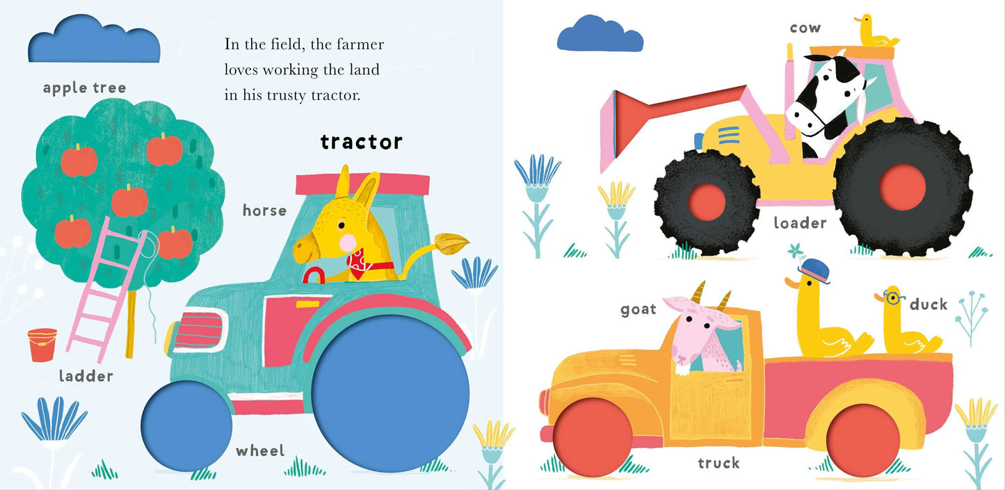 Soft to Touch Words: Farm - Board Book